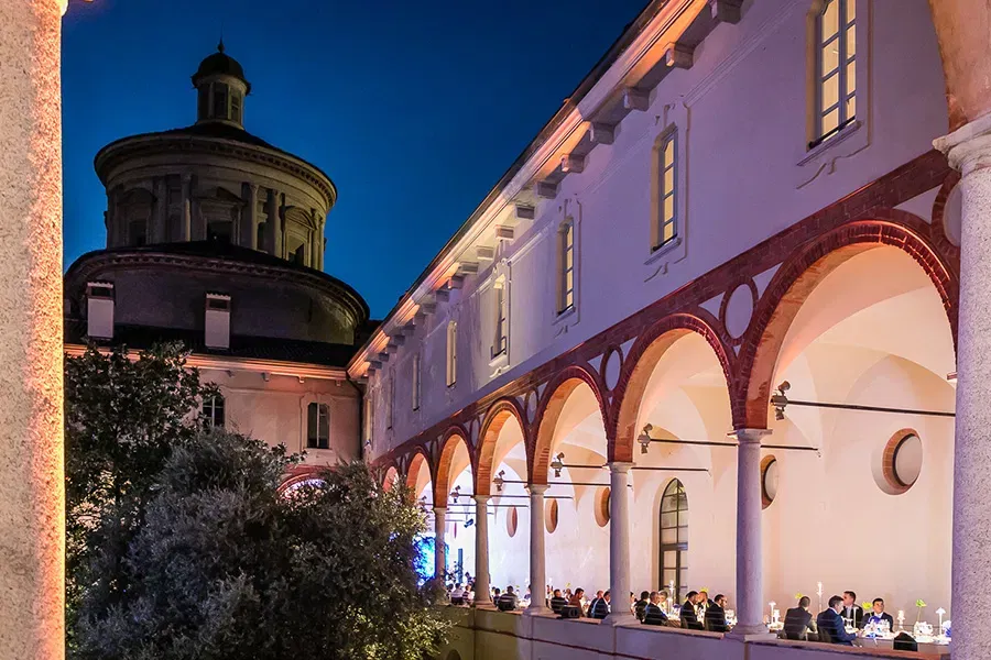 Location per eventi sostenibili - Cena ai chiostri